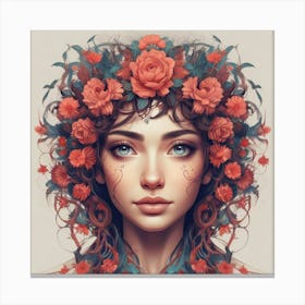 Flower Girl Canvas Print