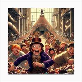 Willy Wonka And The Chocolate Factory Canvas Print
