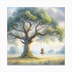 Tree Swing Canvas Print