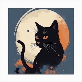 Black Cat Canvas Print Canvas Print