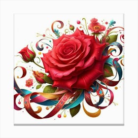 Red Rose 16 Canvas Print