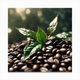 Coffee Beans 72 Canvas Print