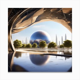 Futuristic City 167 Canvas Print