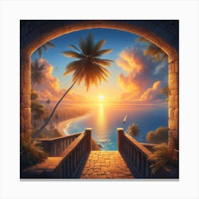 Archway To Paradise Canvas Print