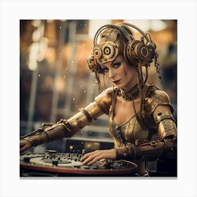 Steampunk Dj 5 Canvas Print