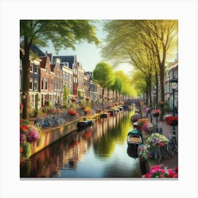 Amsterdam Canal 6 Canvas Print