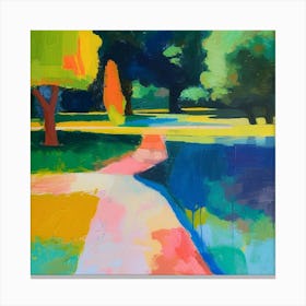 Abstract Park Collection Buen Retiro Park Buenos Aires 4 Canvas Print