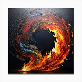 Flames Of Fire 1 Canvas Print