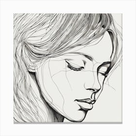 Portrait Of A Woman 1 Canvas Print