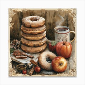 Apple Cider Donuts 1 Canvas Print