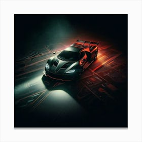 Supercar In The Dark 2 Canvas Print