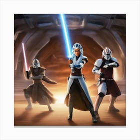 Star Wars The Clone Wars 2 Canvas Print