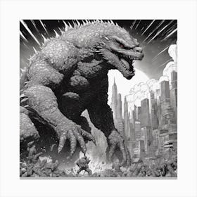 Godzilla 12 Canvas Print