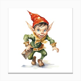 Elf On The Shelf Canvas Print