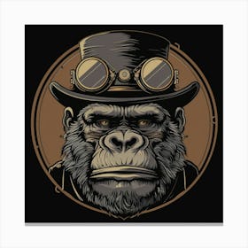 Steampunk Gorilla 11 Canvas Print