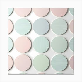 Pastel Polka Dots 1 Canvas Print