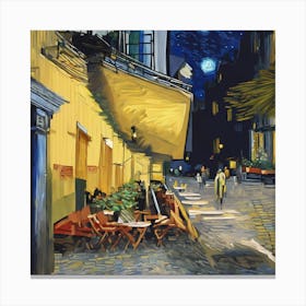 Cafe Terrace At Night, Van Gogh 5 Canvas Print