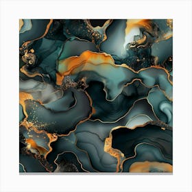 Gilded Marble (8) Canvas Print