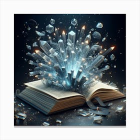 book of crystal Canvas Print