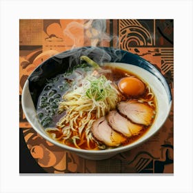 A Captivating Photo Illustration Of Ramen Showcasi Q 7wfnxqsgkbecwqp56kgg Nunmorsbq2gbljhbv Bfoq Canvas Print