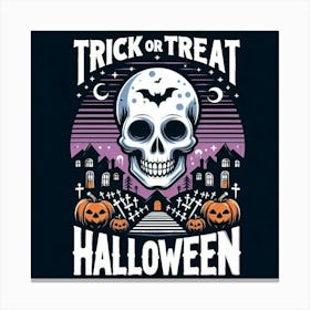 Trick Or Treat Halloween 2024 Canvas Print