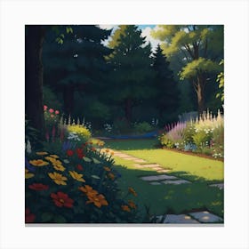 Garden Path Canvas Print