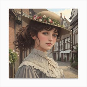 Edwardian Lady of the Town Canvas Print