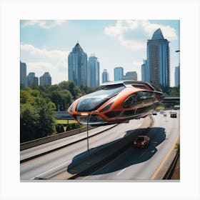 Futuristic Car Canvas Print