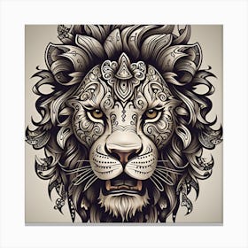 Lion Head 1 Canvas Print