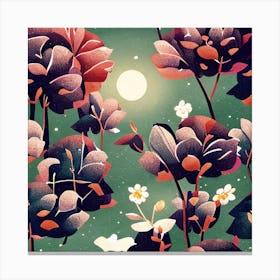 Floral Night Canvas Print