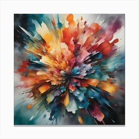 Abstract Explosion Canvas Print