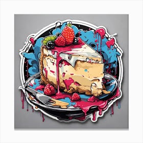 Splatter Cheesecake Canvas Print