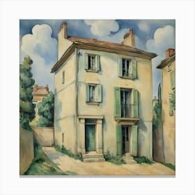 House Of Pre Lacroix 1873 Paul Cézanne Art Print 3 Canvas Print