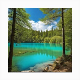 Blue Lake 3 Canvas Print