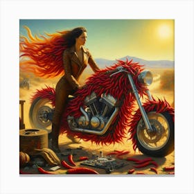 Fiery Lady 1 Canvas Print