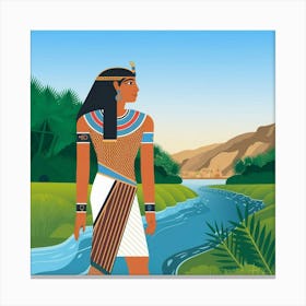 An Illustration Of An Ancient Egyptian Q Lnler5x0s0g4meyazorzkg 1adxmy0ptda2e4xc9qzasg Canvas Print