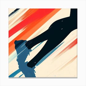 Runner's High Jump Canvas Print