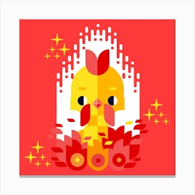 Chobopop Little Rooster Canvas Print