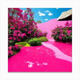 Pink Garden Canvas Print