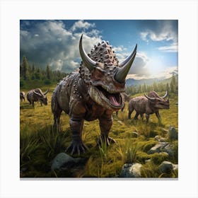 Triceratops Canvas Print