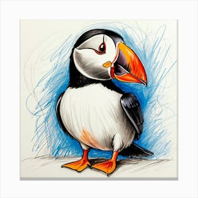 Puffin 12 Canvas Print