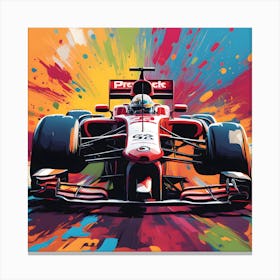 F1 Splash 3 Canvas Print