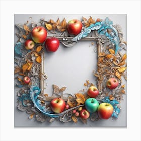 Frame Of Apples Canvas Print