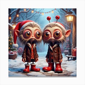 Christmas Elves 12 Canvas Print