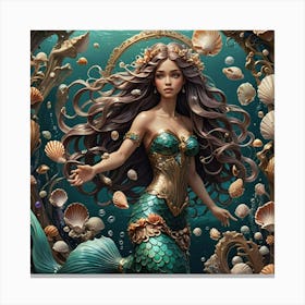 Mermaid 16 Canvas Print