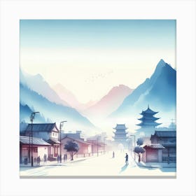 Asian Village 3 Canvas Print