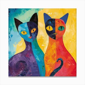 Kisha2849 Burmese Cats Colorful Picasso Style No Negative Space 73b8be7a 1614 47ec B504 Ce4de06ba634 Canvas Print