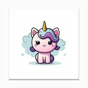 Cute Unicorn 238 Canvas Print