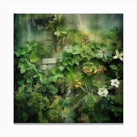 Green Wall Canvas Print