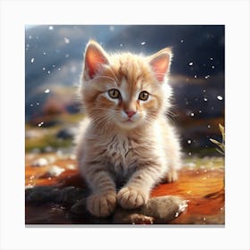 Cute Kitten Canvas Print